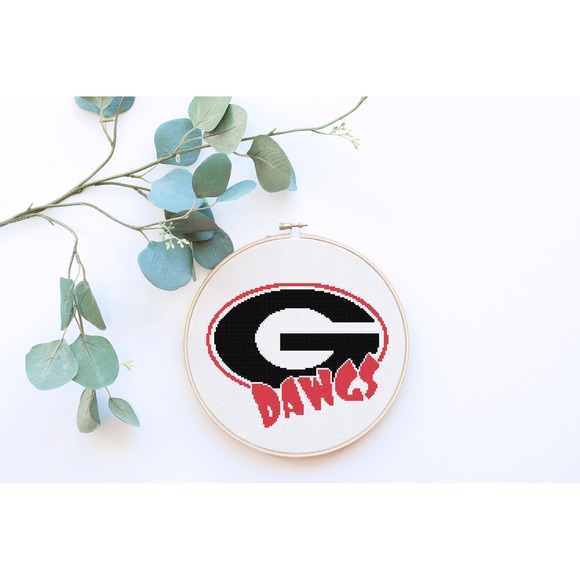 Georgia Football Counted Cross Stitch Kit - Picture 3 of 5